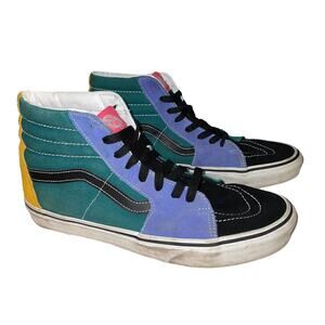 Vans High Top Color Blocked Sneakers M 9/W 10.5